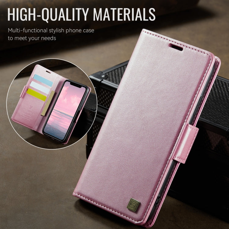 For iPhone 11 AutSpace A11 Side Buckle MagSafe Magnetic RFID Phone Leather Case