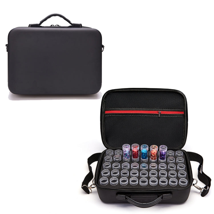 54 Bottles Diamond Painting Accessories Container Storage Bag Box Carry Case Diamond Embroidery Tools shoulderbag, Style:Without Bottle