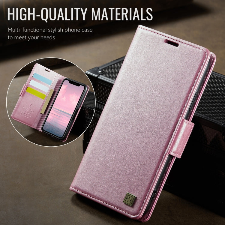 For iPhone 11 Pro AutSpace A11 Side Buckle MagSafe Magnetic RFID Phone Leather Case