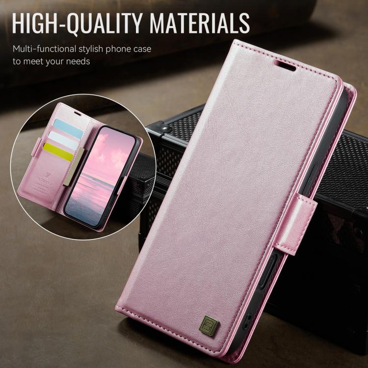 For iPhone 17 Pro Max AutSpace A11 Side Buckle MagSafe Magnetic RFID Phone Leather Case