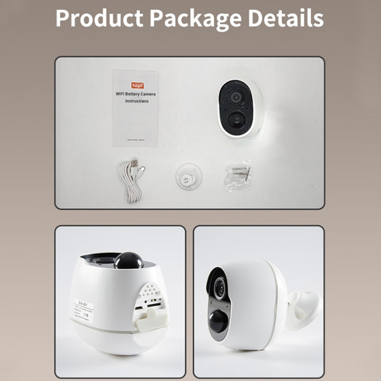 Home Ultra-HD Infrared Night Vision WiFi Surveillance Camera, Memory Card:Without Memory