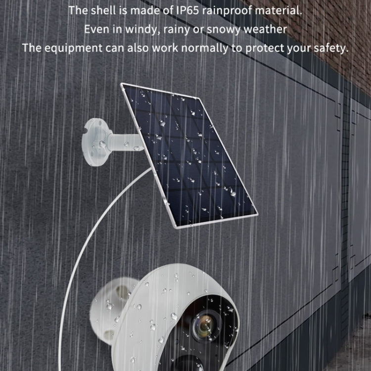 Graffit Version Home Ultra-HD Solar Panel Wireless WiFi Surveillance Camera, Memory Card:32GB
