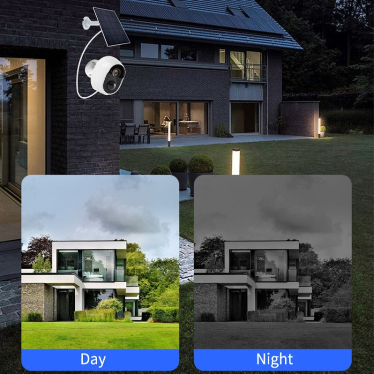 Graffit Version Home Ultra-HD Solar Panel Wireless WiFi Surveillance Camera, Memory Card:64GB