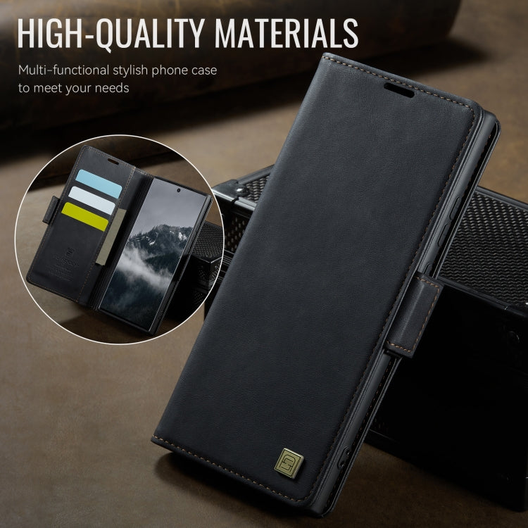 For Samsung Galaxy Note20 AutSpace A11 Side Buckle MagSafe Magnetic RFID Phone Leather Case