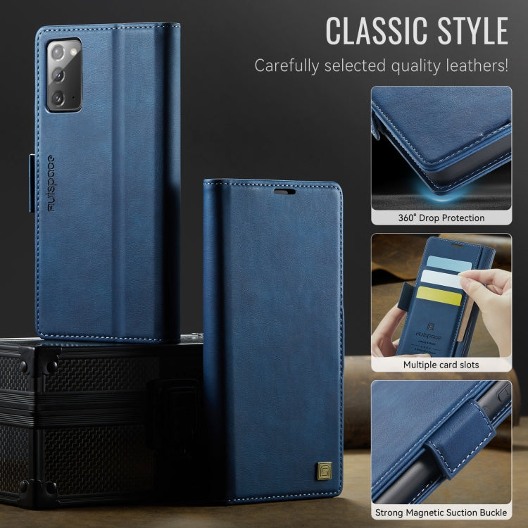 For Samsung Galaxy Note20 AutSpace A11 Side Buckle MagSafe Magnetic RFID Phone Leather Case