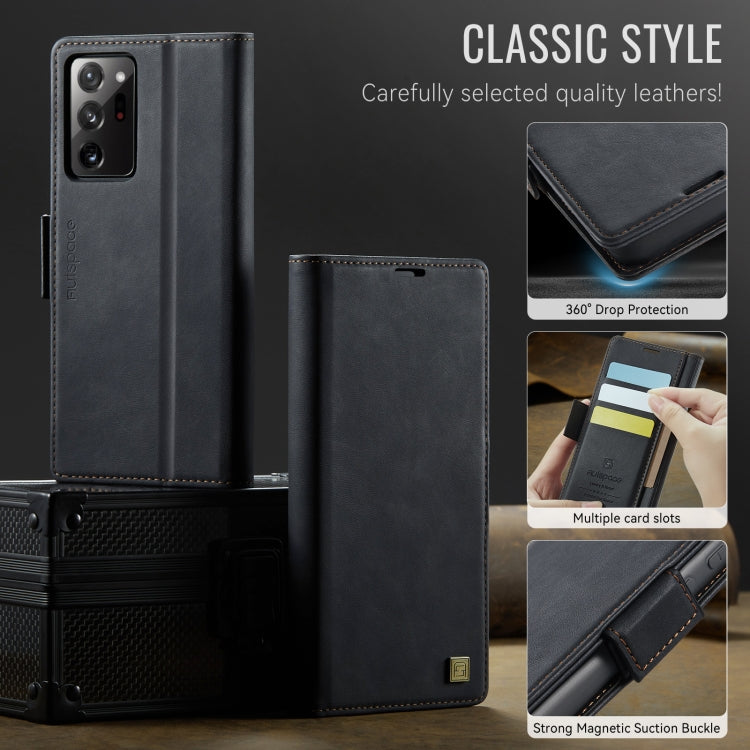 For Samsung Galaxy Note20 Ultra AutSpace A11 Side Buckle MagSafe Magnetic RFID Phone Leather Case