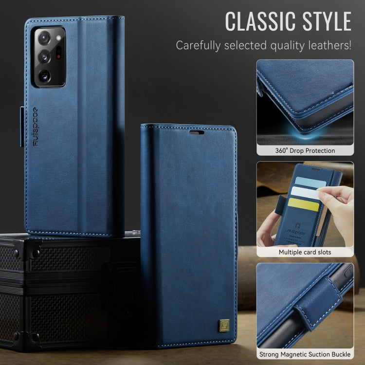 For Samsung Galaxy Note20 Ultra AutSpace A11 Side Buckle MagSafe Magnetic RFID Phone Leather Case