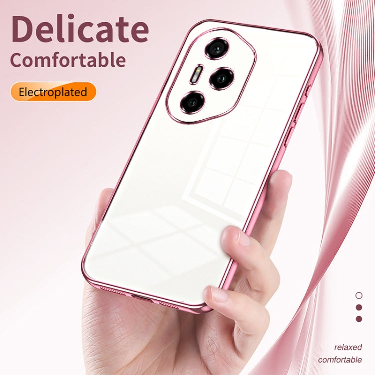 For Honor 300 Pro Transparent Plating Fine Hole Phone Case
