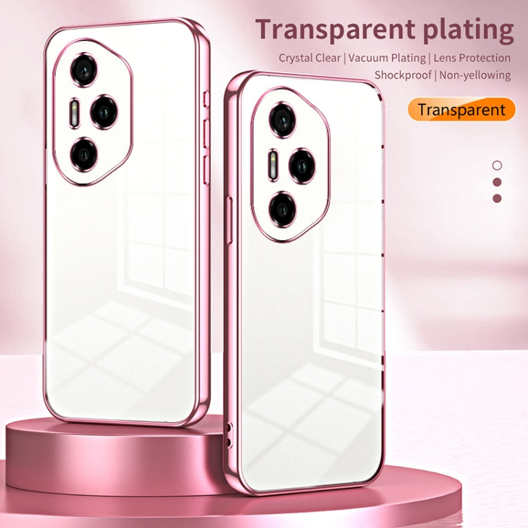 For Honor 300 Pro Transparent Plating Fine Hole Phone Case