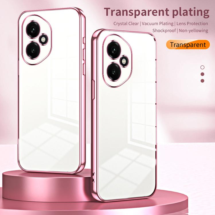 For Honor 400 Global 156.5mm Transparent Plating Fine Hole Phone Case