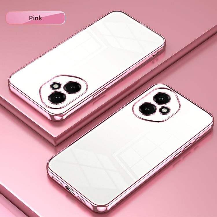 For Honor 400 Global 156.5mm Transparent Plating Fine Hole Phone Case