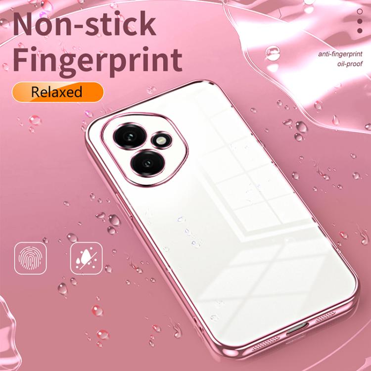 For Honor 400 Global 156.5mm Transparent Plating Fine Hole Phone Case