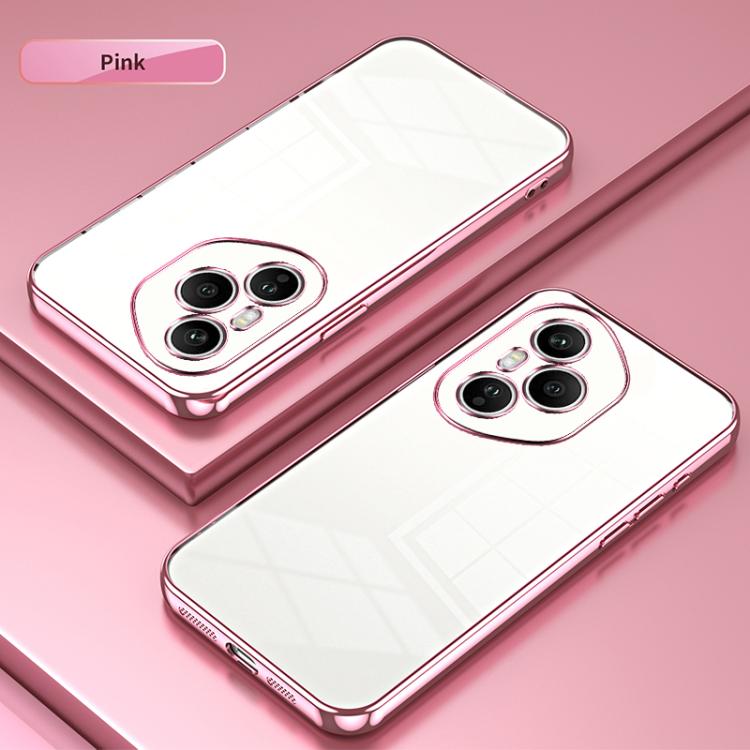 For Honor 400 Pro Global 160.8mm Transparent Plating Fine Hole Phone Case