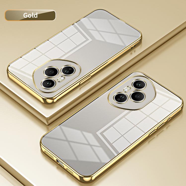 For Honor 400 Pro Global 160.8mm Transparent Plating Fine Hole Phone Case