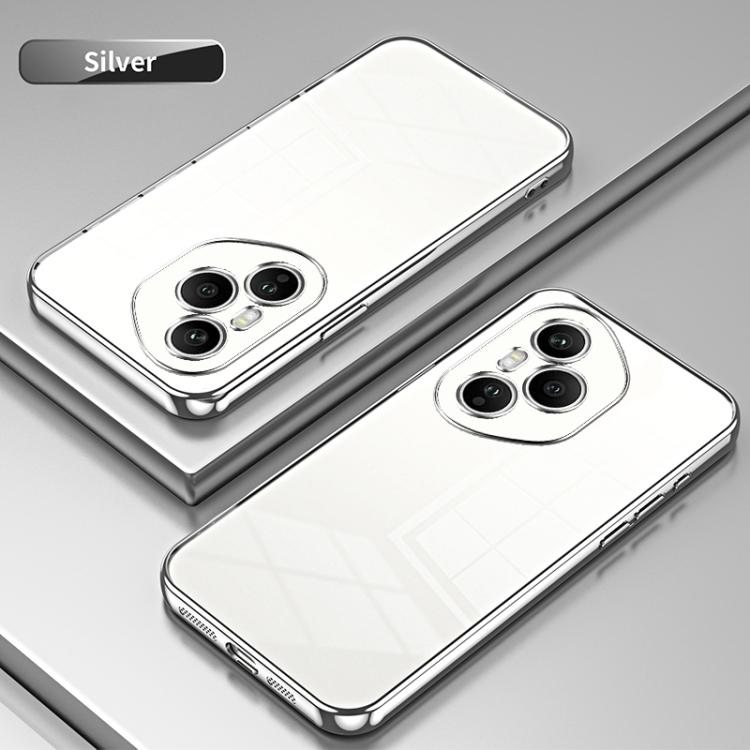 For Honor 400 Pro Global 160.8mm Transparent Plating Fine Hole Phone Case