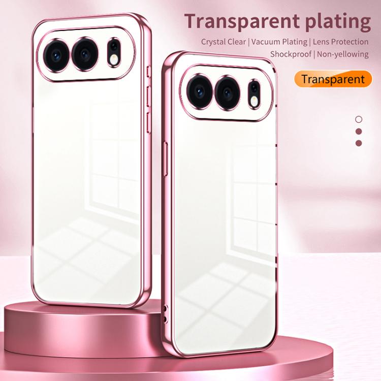 For Honor 500 / 500 Pro Transparent Plating Fine Hole Phone Case