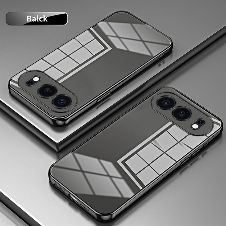 For Honor 500 / 500 Pro Transparent Plating Fine Hole Phone Case
