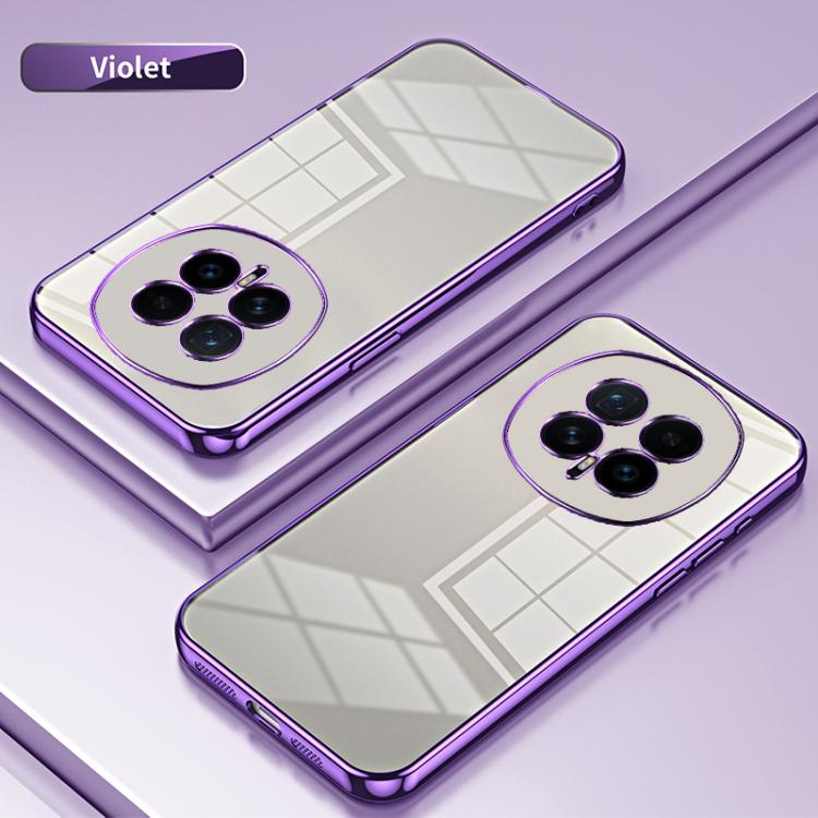 For Honor Magic8 Transparent Plating Fine Hole Phone Case