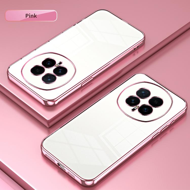For Honor Magic8 Transparent Plating Fine Hole Phone Case
