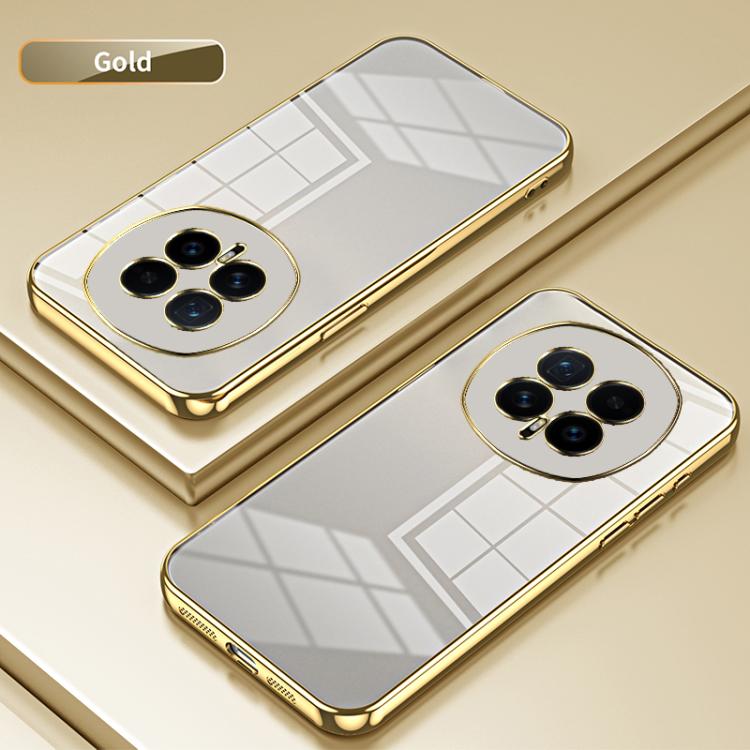 For Honor Magic8 Transparent Plating Fine Hole Phone Case