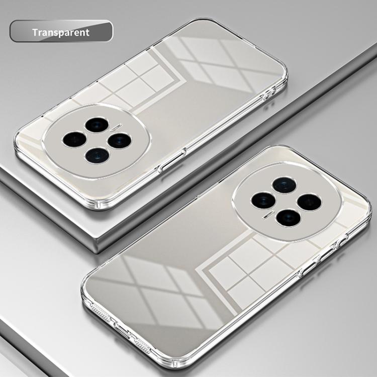 For Honor Magic8 Transparent Plating Fine Hole Phone Case