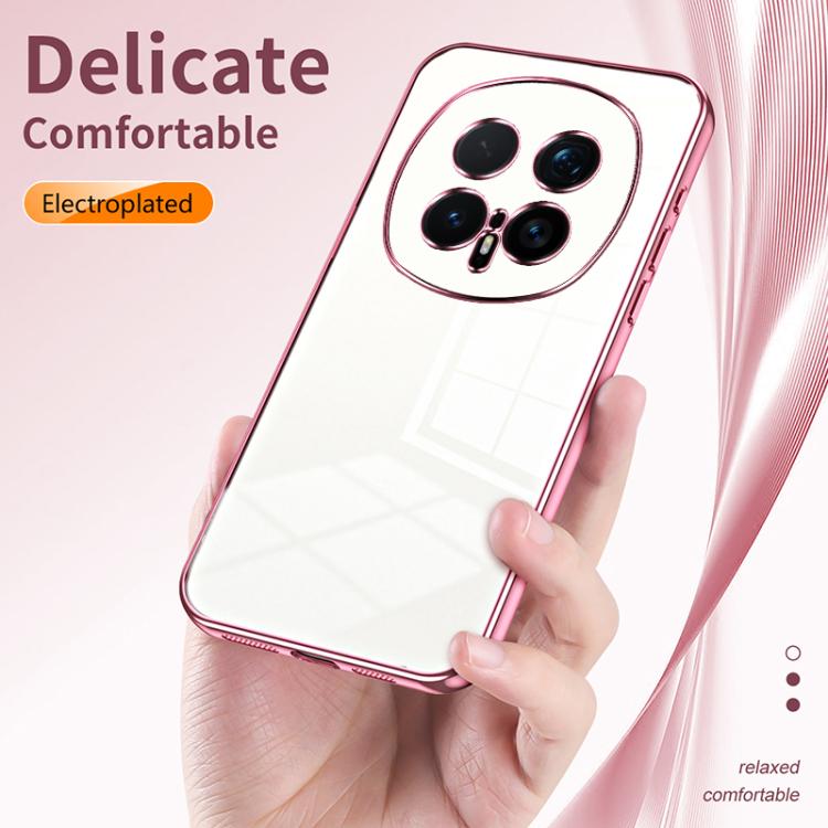 For Honor Magic8 Pro Transparent Plating Fine Hole Phone Case