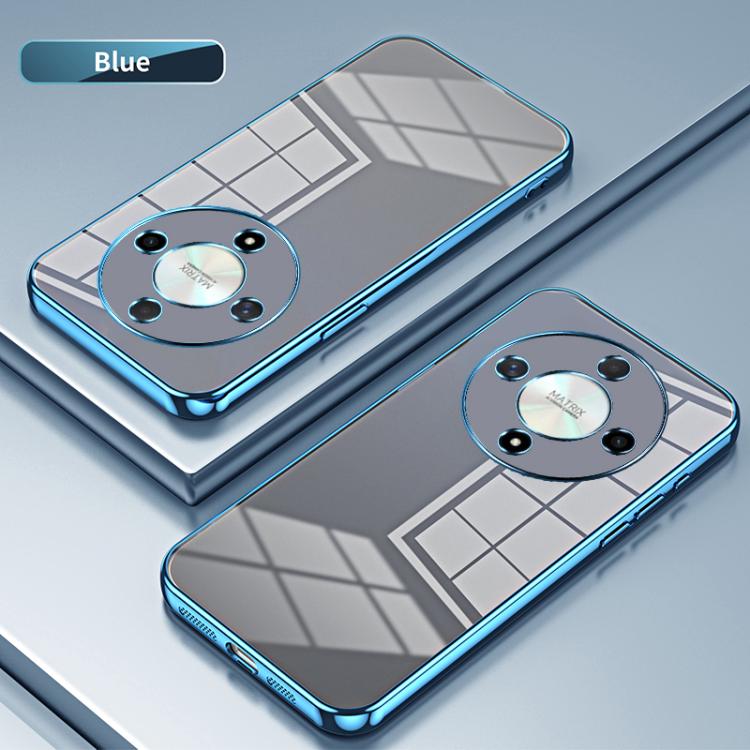 For Honor X9b Transparent Plating Fine Hole Phone Case