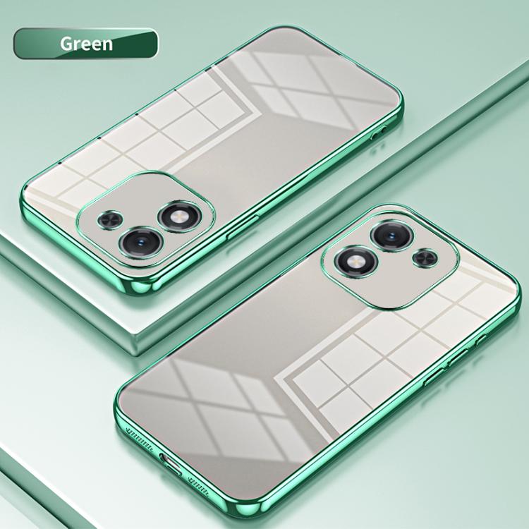 For Honor X70i Transparent Plating Fine Hole Phone Case