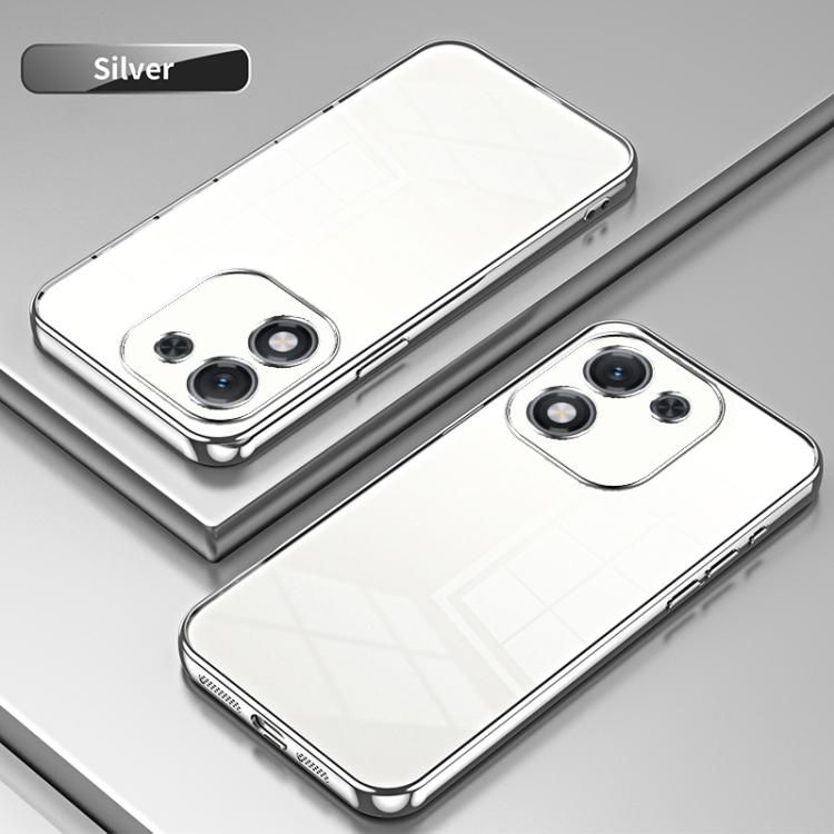 For Honor X70i Transparent Plating Fine Hole Phone Case