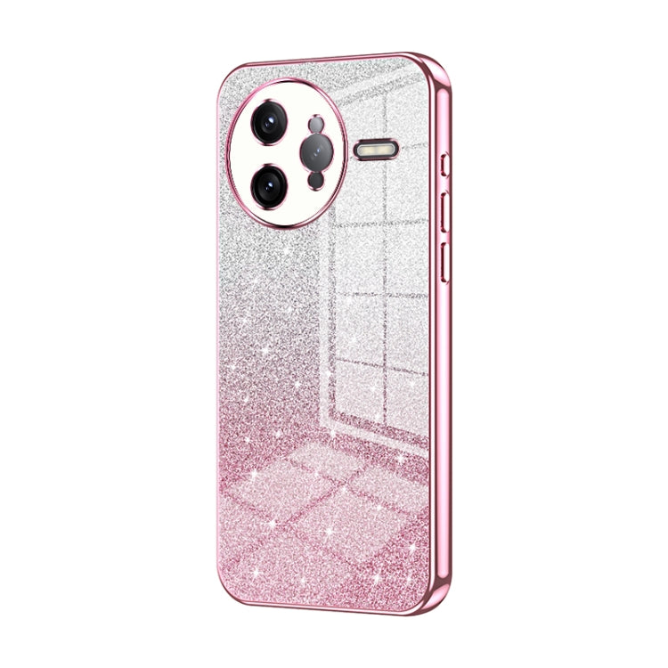 For Redmi K80 Pro Gradient Glitter Powder Electroplated Phone Case