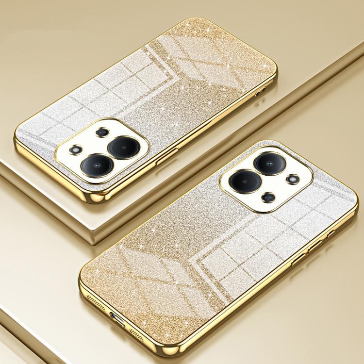 For Redmi 15C 5G / 4G Global 171mm Gradient Glitter Powder Electroplated Phone Case