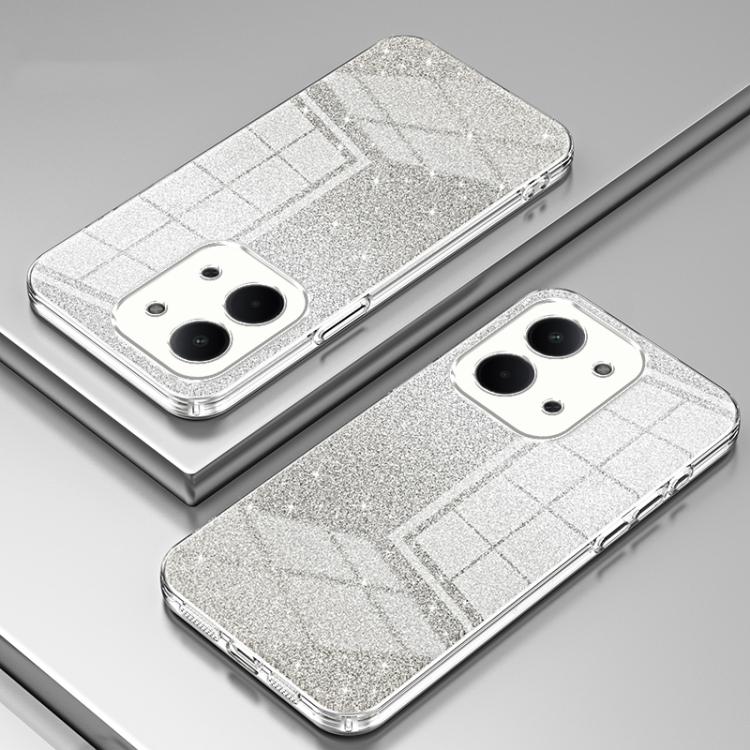 For Redmi 15C 5G / 4G Global 171mm Gradient Glitter Powder Electroplated Phone Case