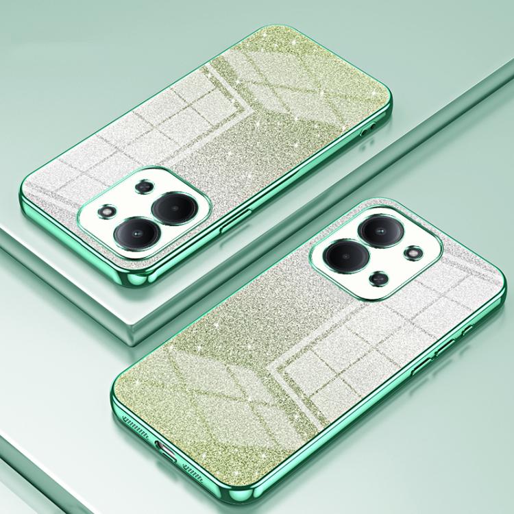 For Redmi 15C 5G / 4G Global 171mm Gradient Glitter Powder Electroplated Phone Case