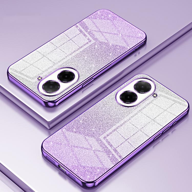For Redmi A5 4G 171.7mm / Poco C71 Gradient Glitter Powder Electroplated Phone Case