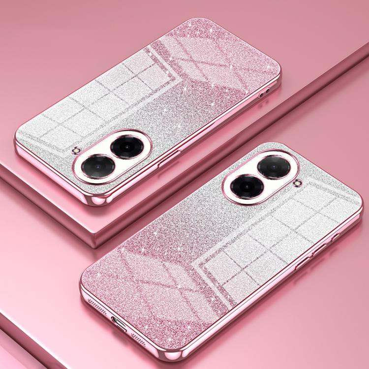For Redmi A5 4G 171.7mm / Poco C71 Gradient Glitter Powder Electroplated Phone Case