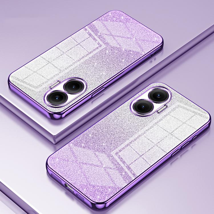 For Redmi Turbo 4 Pro Gradient Glitter Powder Electroplated Phone Case