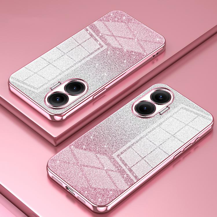 For Redmi Turbo 4 Pro Gradient Glitter Powder Electroplated Phone Case
