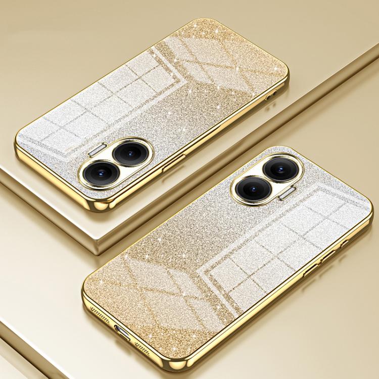 For Redmi Turbo 4 Pro Gradient Glitter Powder Electroplated Phone Case