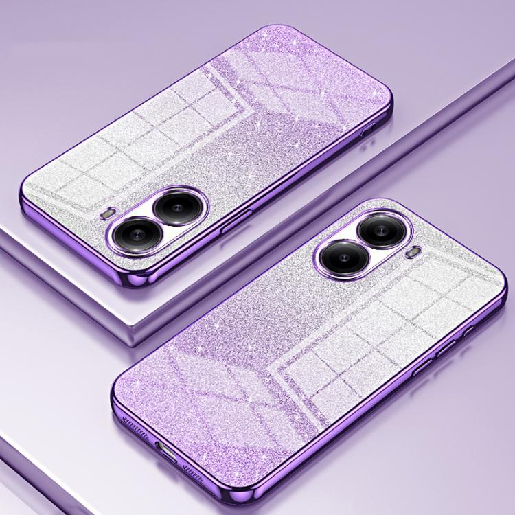 For Redmi Turbo 4 Gradient Glitter Powder Electroplated Phone Case