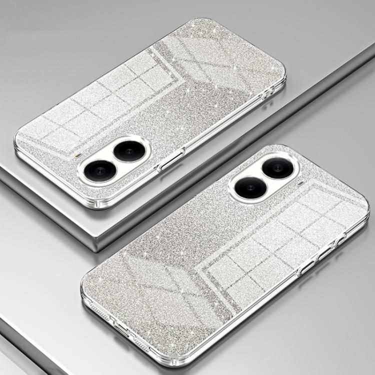 For Redmi Turbo 4 Gradient Glitter Powder Electroplated Phone Case