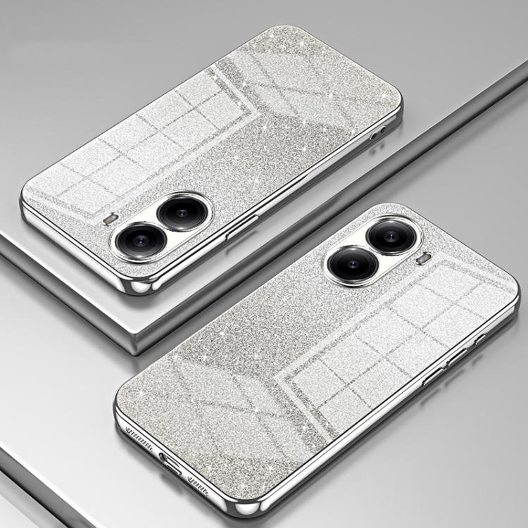 For Redmi Turbo 4 Gradient Glitter Powder Electroplated Phone Case