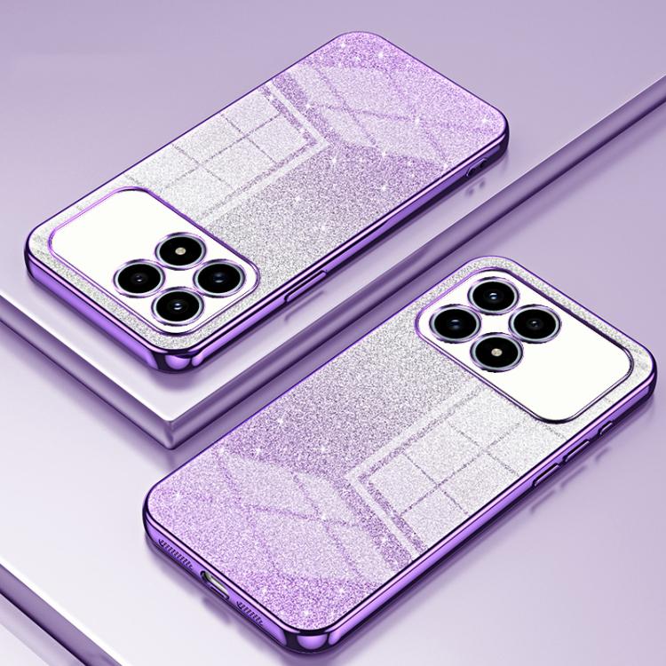 For Redmi K90 / Poco F8 Pro Gradient Glitter Powder Electroplated Phone Case