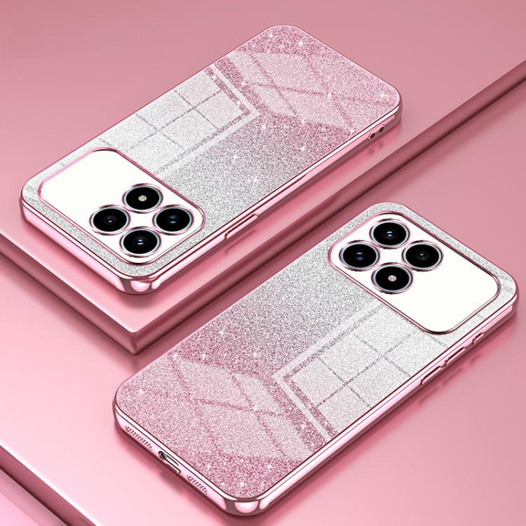 For Redmi K90 / Poco F8 Pro Gradient Glitter Powder Electroplated Phone Case