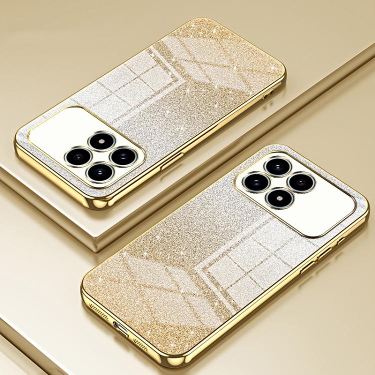 For Redmi K90 / Poco F8 Pro Gradient Glitter Powder Electroplated Phone Case