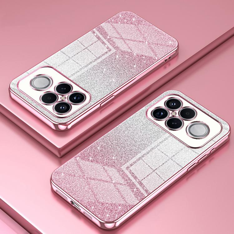 For Redmi K90 Pro Max / Poco F8 Ultra Gradient Glitter Powder Electroplated Phone Case