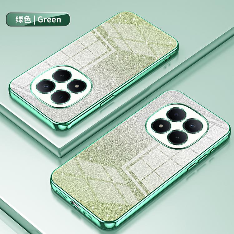 For Redmi Note 15 Pro 4G Global 163.2mm Gradient Glitter Powder Electroplated Phone Case