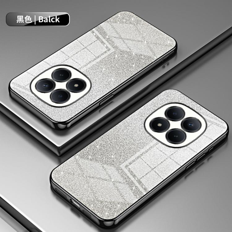 For Redmi Note 15 Pro 4G Global 163.2mm Gradient Glitter Powder Electroplated Phone Case