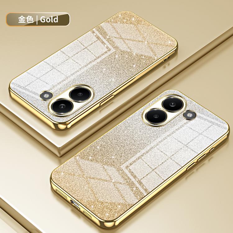 For Redmi Turbo 5 / Poco X8 Pro 5G Gradient Glitter Powder Electroplated Phone Case