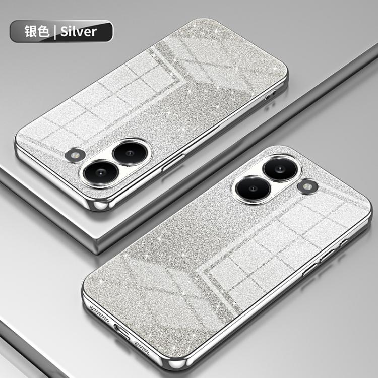 For Redmi Turbo 5 / Poco X8 Pro 5G Gradient Glitter Powder Electroplated Phone Case