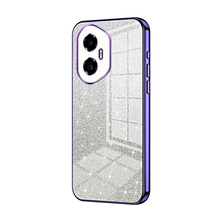 For Honor 300 Gradient Glitter Powder Electroplated Phone Case